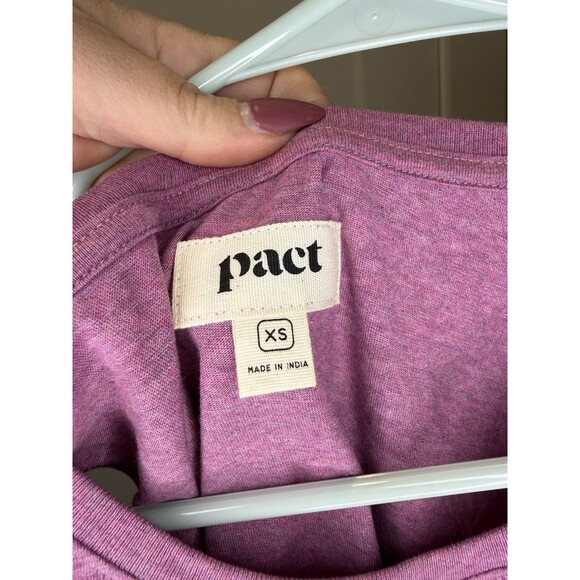 Women’s Pact Organic Cotton Athleisure Lightweight Crewneck Tank Top Purple XS - Picture 4 of 7